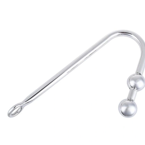 Hook Pleasurable Stainless Two Anal Balls Steel 4417 0927